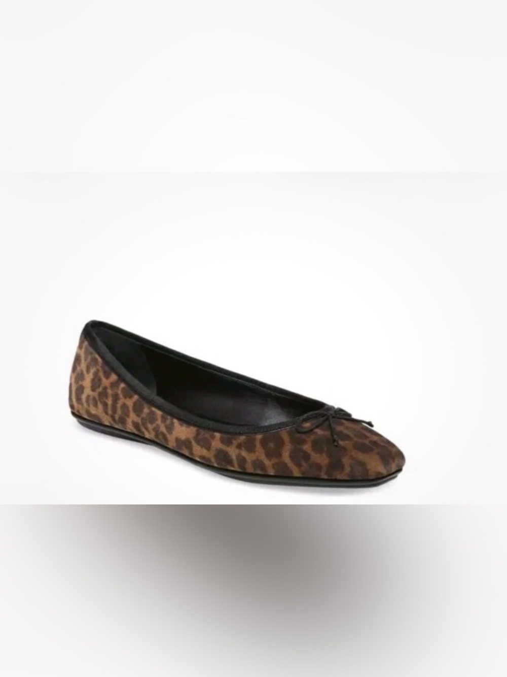 NWOT Veronica Beard Beatrix Leopard Bow Ballerina Flats